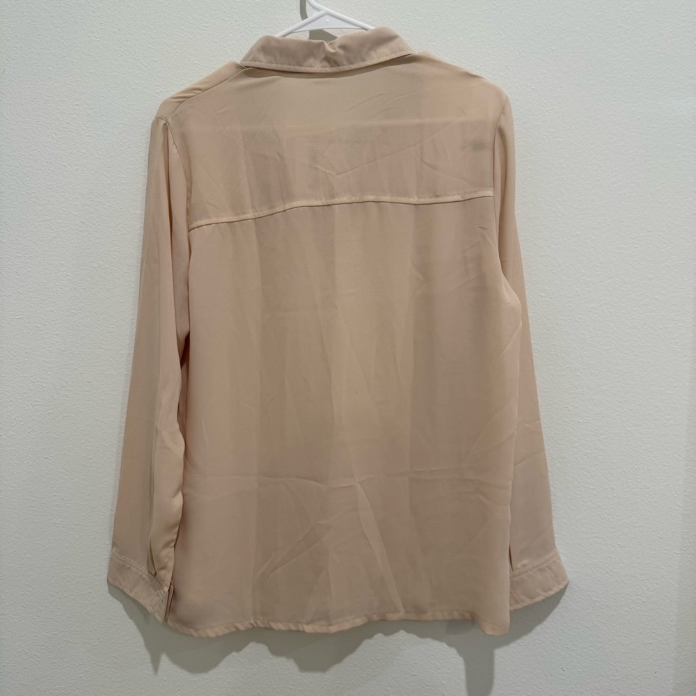 Moda Cream Button Down Shirt - Picture 8 of 10